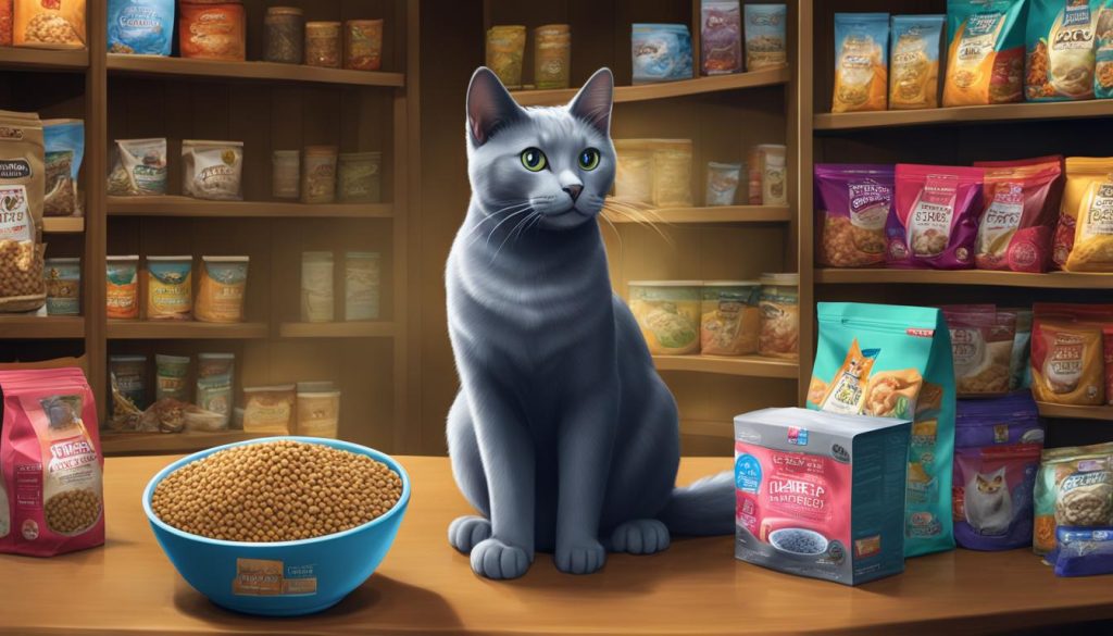 Alimentación del Gato Ruso Azul