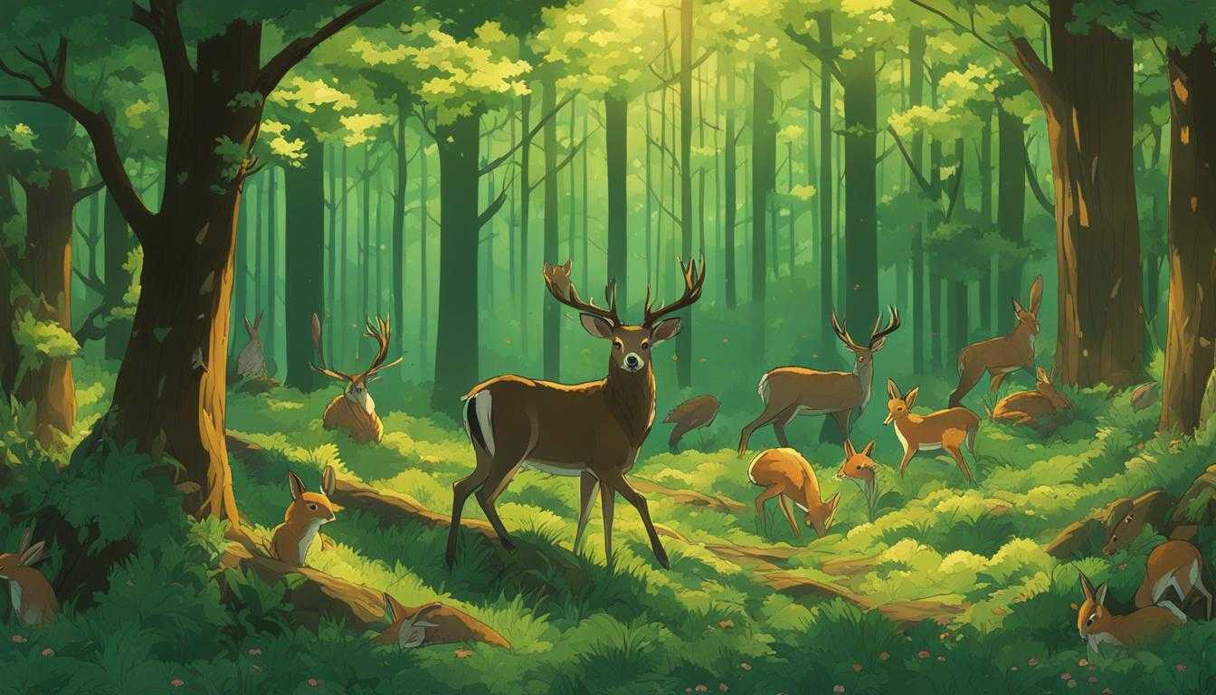 animales que viven en el bosque