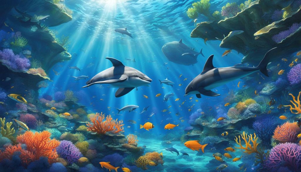 biodiversidad acuática y ecosistema marítimo