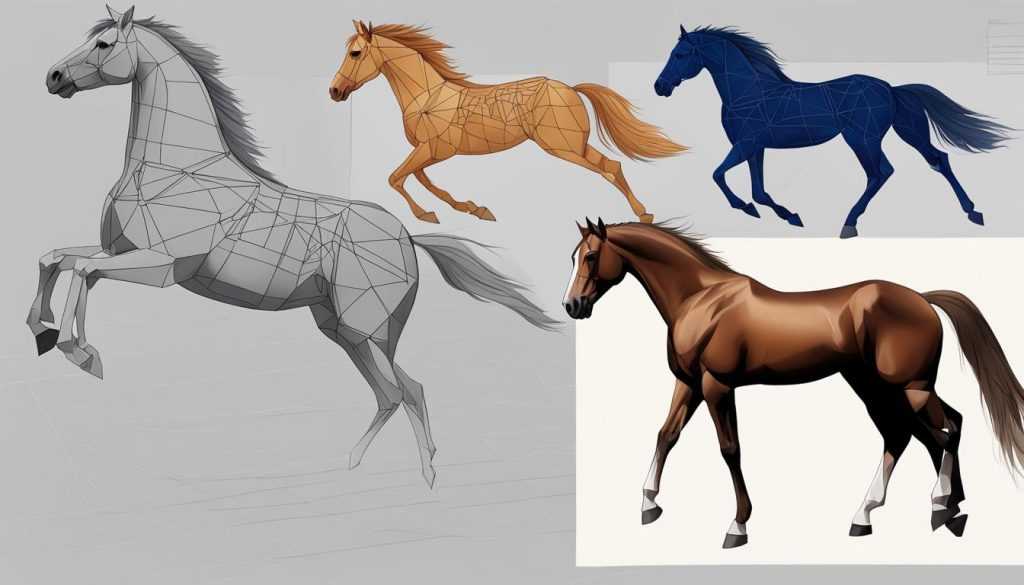 cómo dibujar un caballo