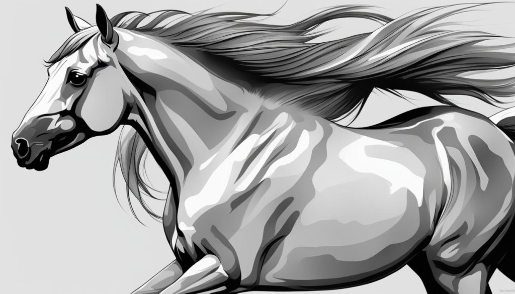 cómo dibujar un caballo fácil