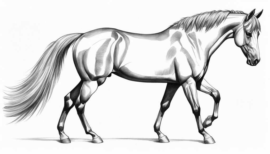 dibujos de caballos realistas