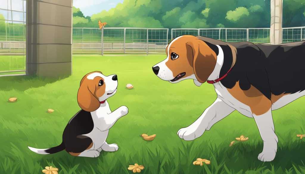 entrenamiento de beagles