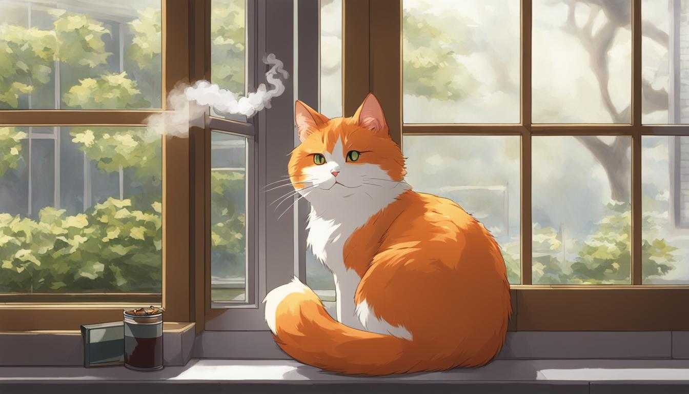 gato fumando