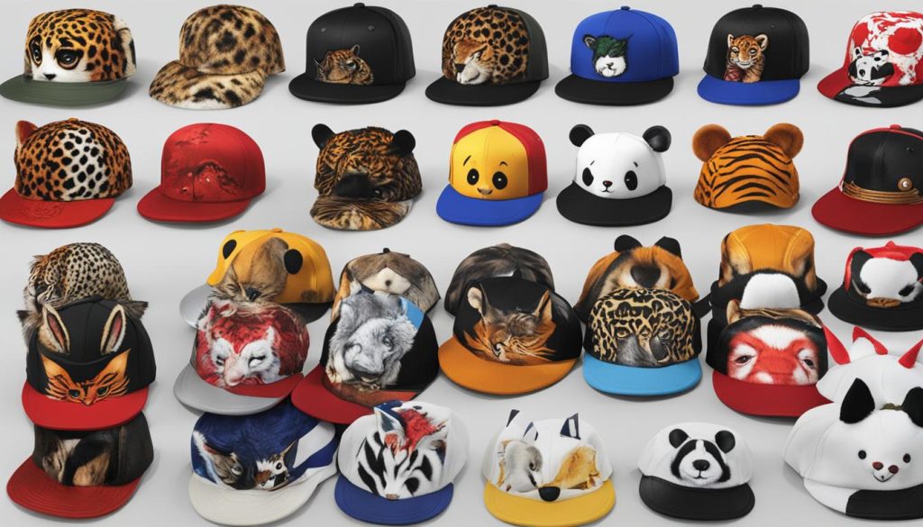 gorras personalizadas de animales