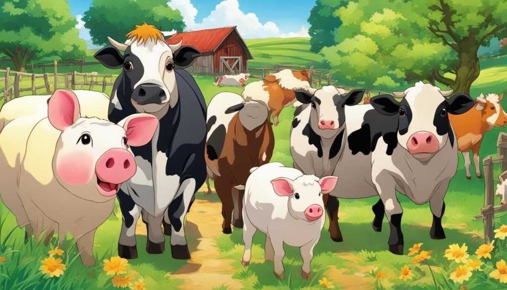 imágenes de animales de granja animados